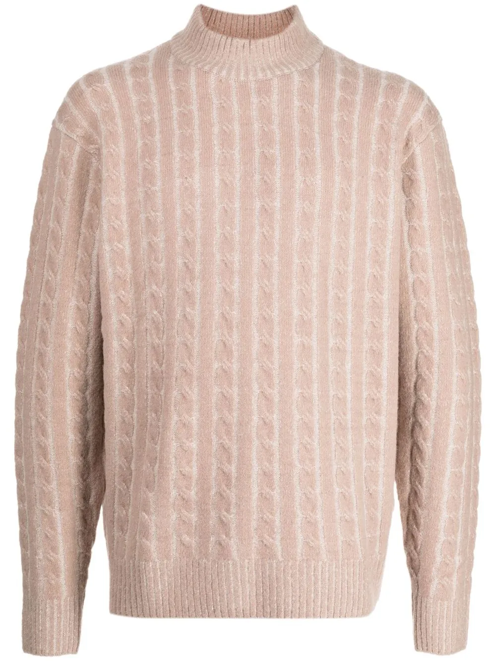 

Man On The Boon. cable-knit wool-blend jumper - Neutrals