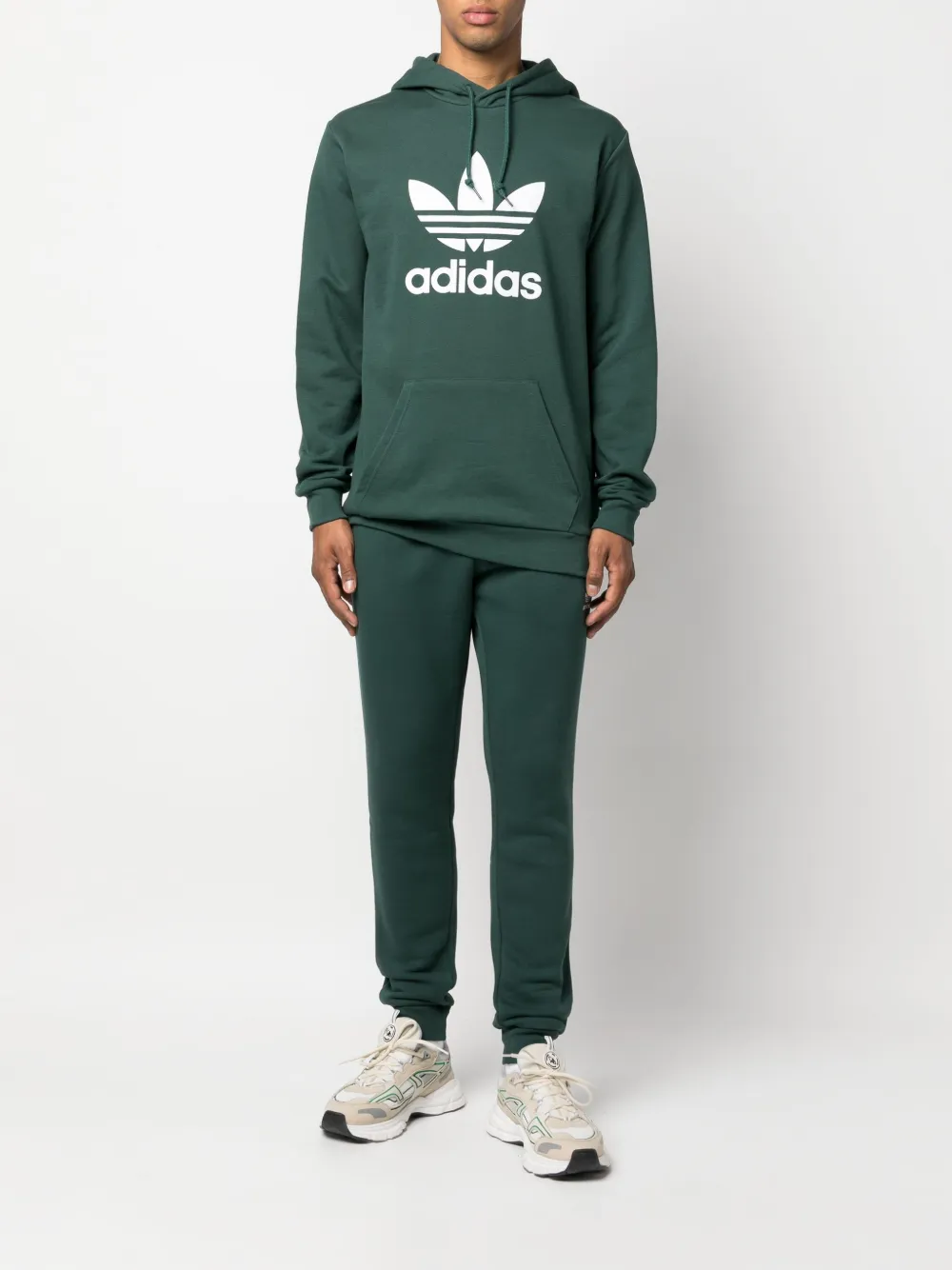 adidas Hoodie met logoprint - Groen