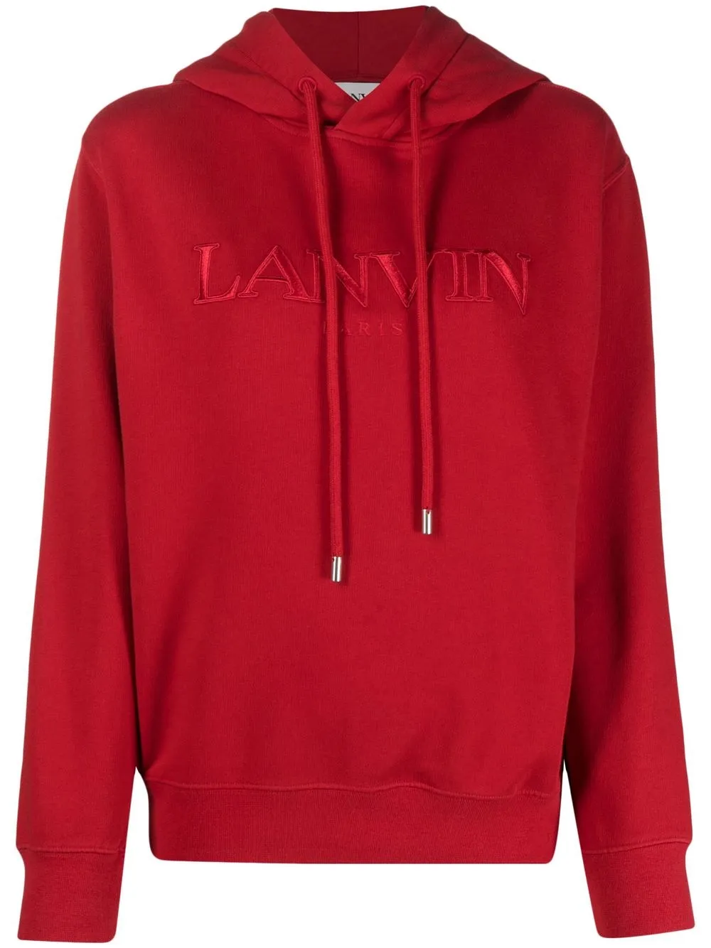 

Lanvin embroidered-logo cotton hoodie