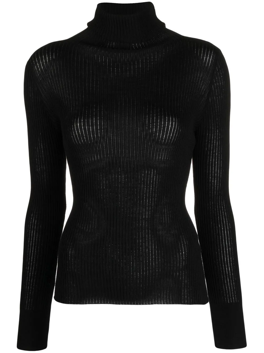 

Roberto Collina rib-knit merino wool roll neck jumper - Black