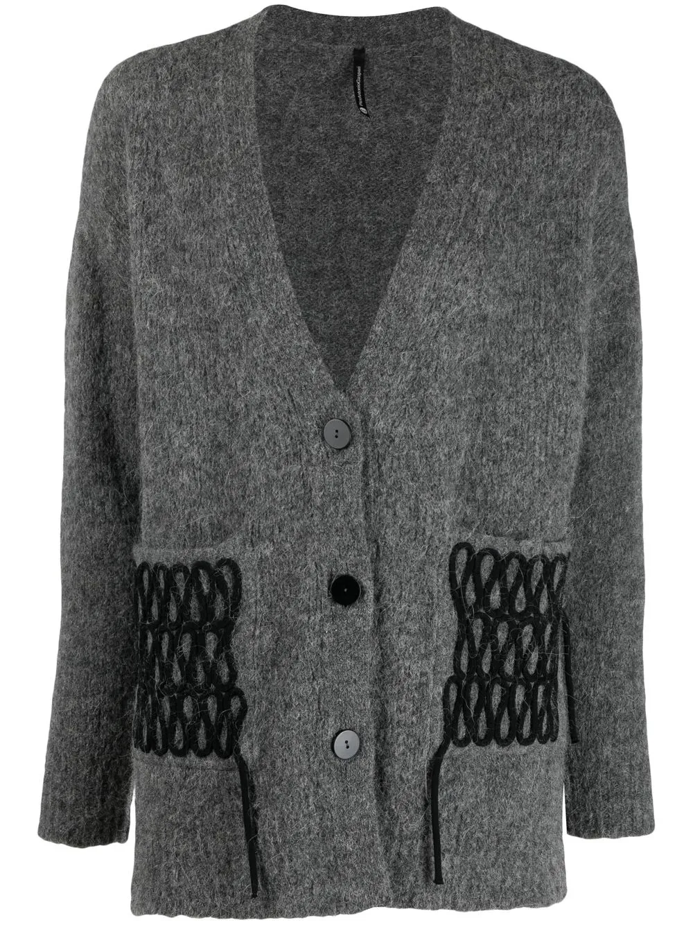 

PierAntonioGaspari V-neck knitted cardigan - Grey