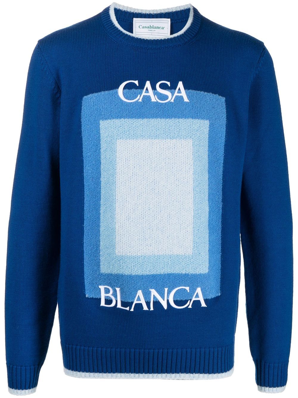 Image 1 of Casablanca logo dégradé intarsia jumper