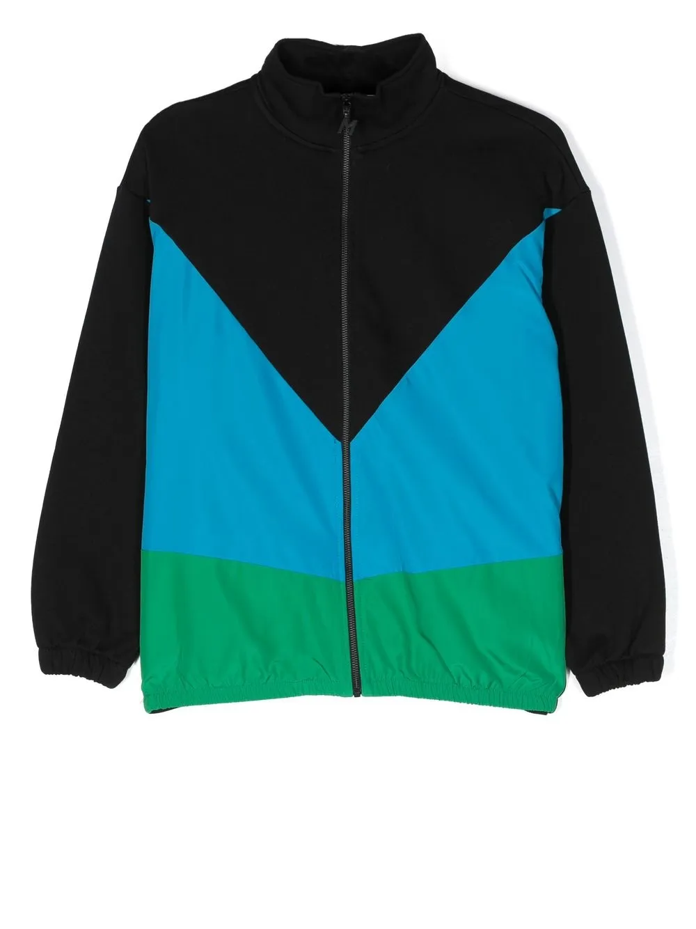 

MSGM Kids chamarra con diseño color block - Negro