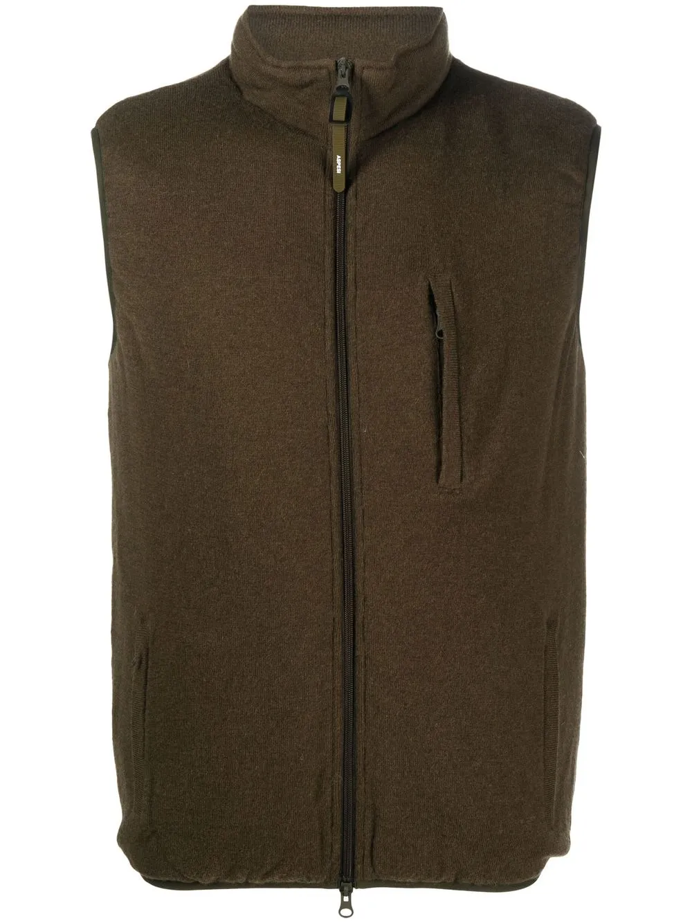 

ASPESI zip-up knitted gilet - Green