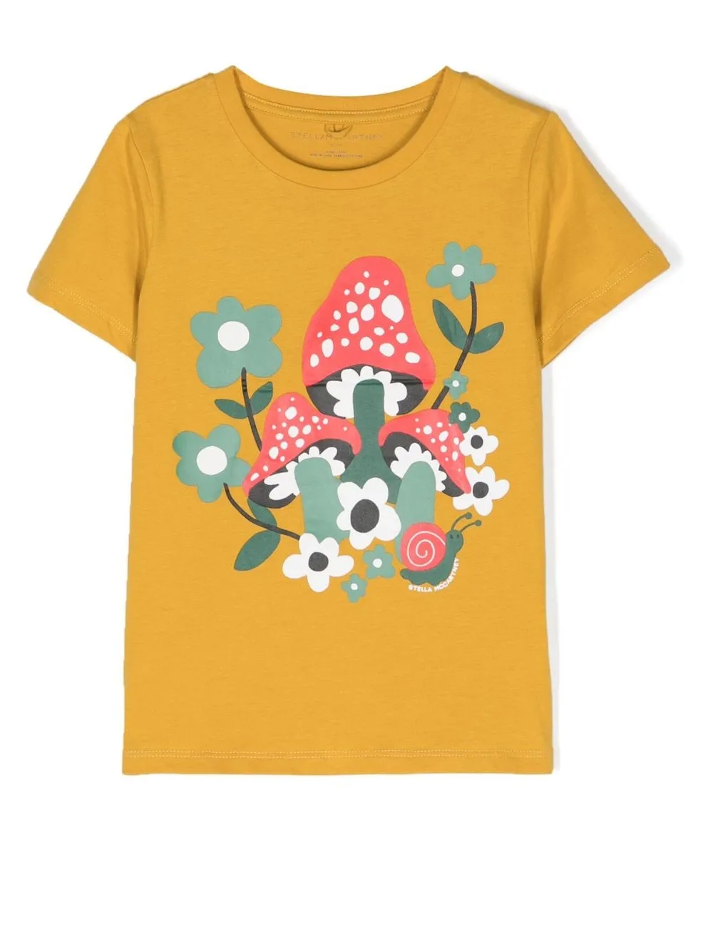 

Stella McCartney Kids playera con estampado gráfico - Amarillo