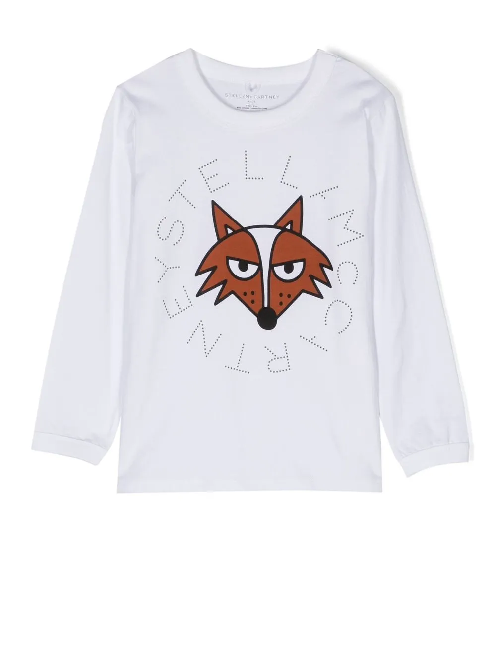 

Stella McCartney Kids playera manga larga con estampado gráfico - Blanco