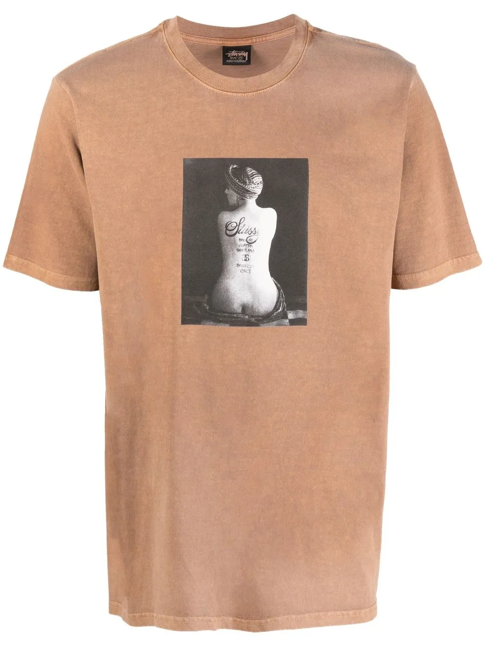 

Stüssy cotton graphic-print T-shirt - Brown