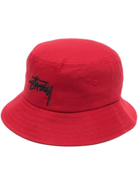 Stüssy embroidered-logo bucket-hat