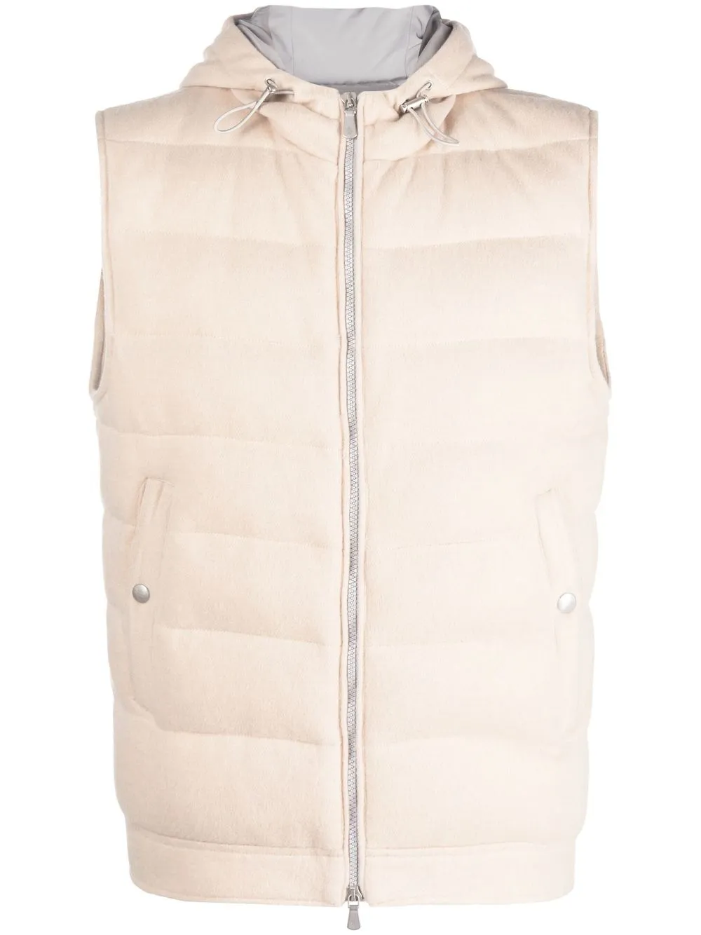 

Eleventy cashmere down padded gilet - Neutrals