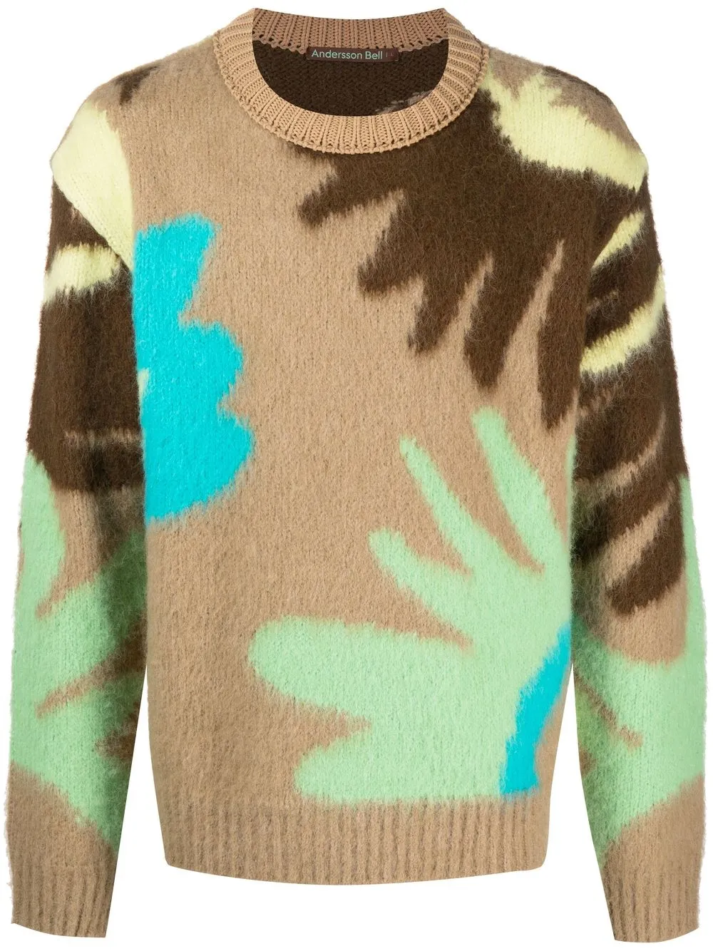 Andersson Bell floral-jacquard Knitted Sweater - Farfetch