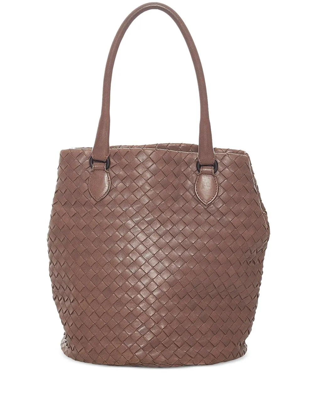 

Bottega Veneta Pre-Owned bolsa de mano con hebilla Intrecciato - Marrón