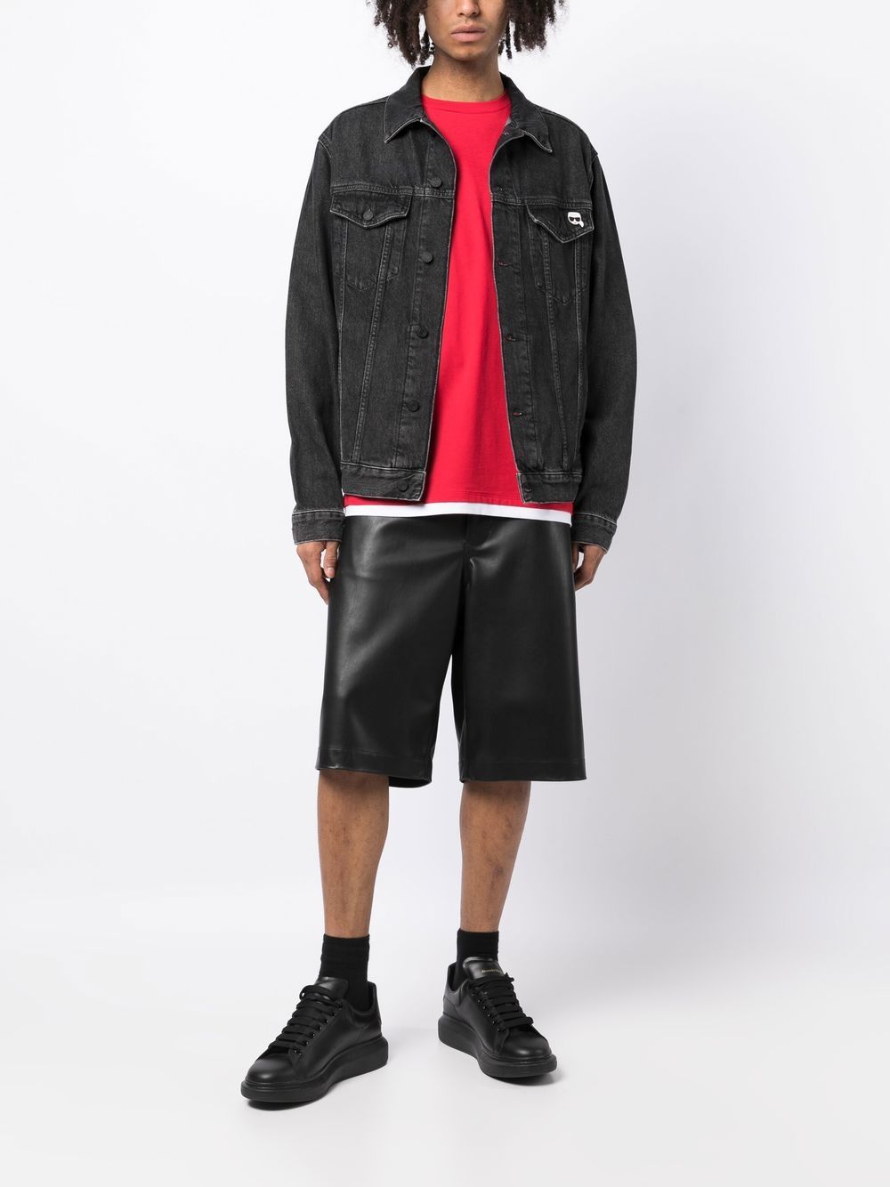 Karl Lagerfeld Denim jack - Zwart