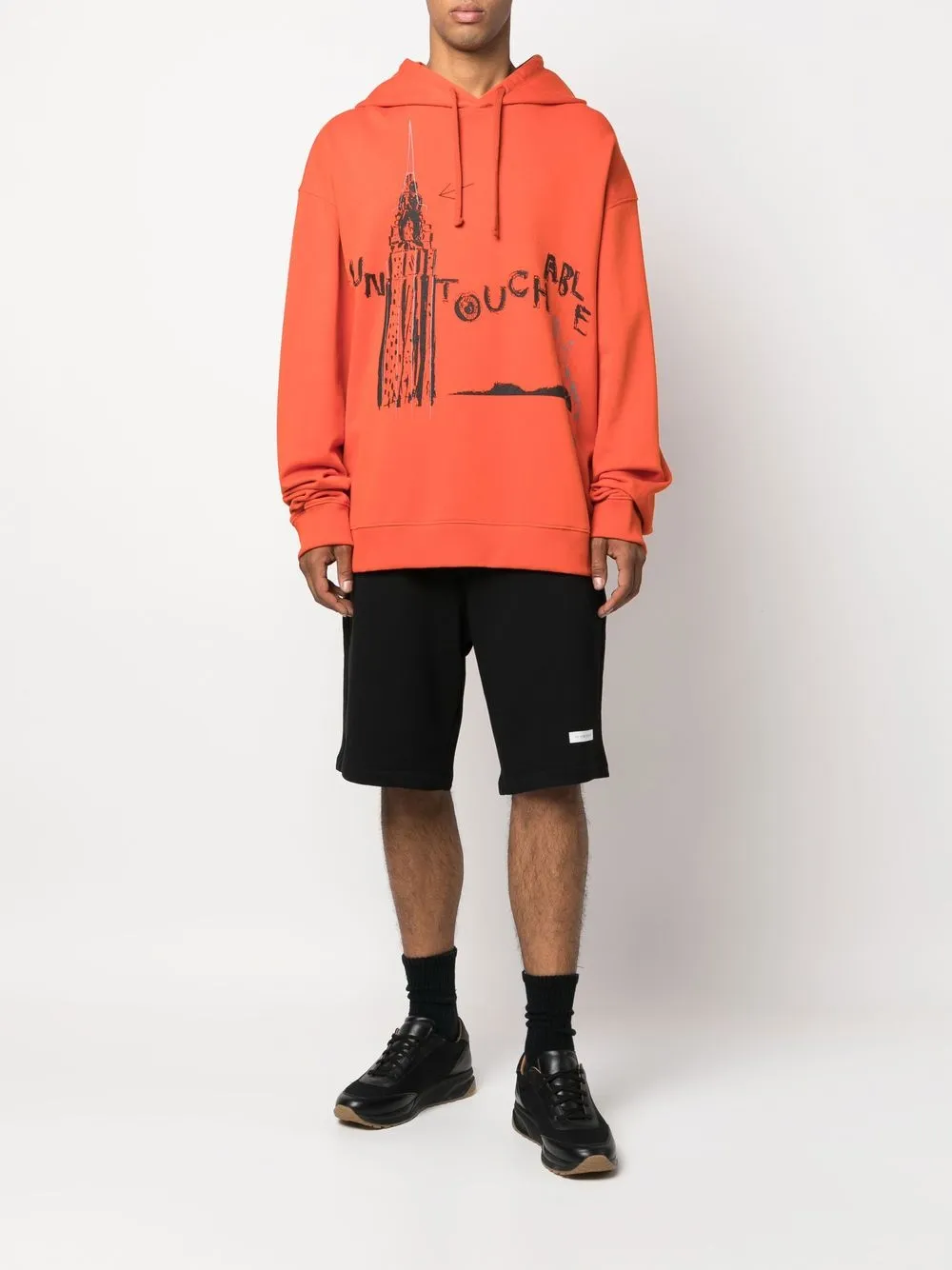 Ih Nom Uh Nit Shorts met logopatch - Zwart