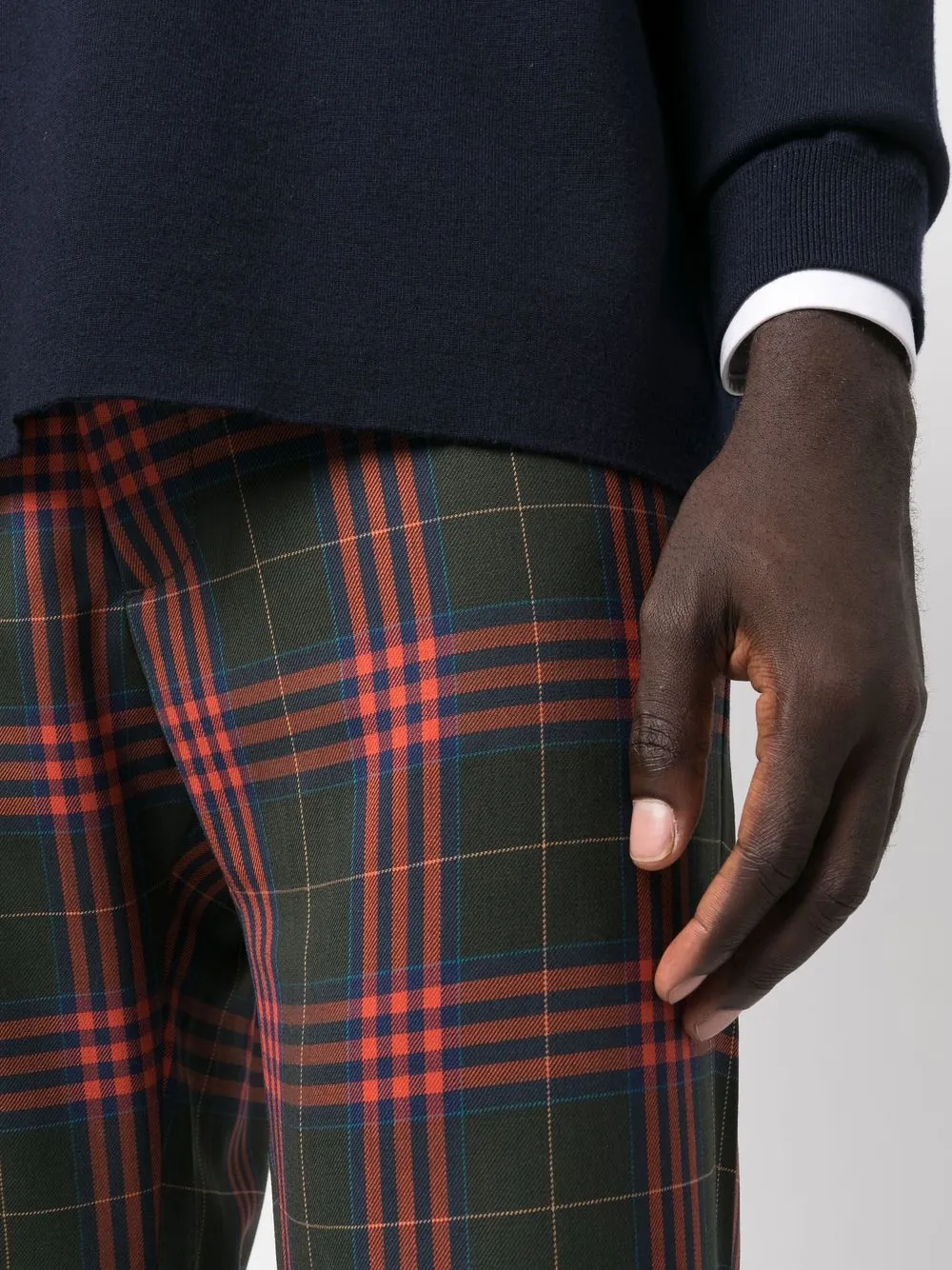 Vivienne Westwood virgin wool Tartan Trousers Green FARFETCH AU