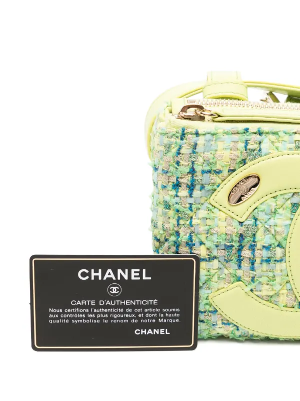 CHANEL Pre-Owned ツイード ベルトバッグ | グリーン | FARFETCH JP