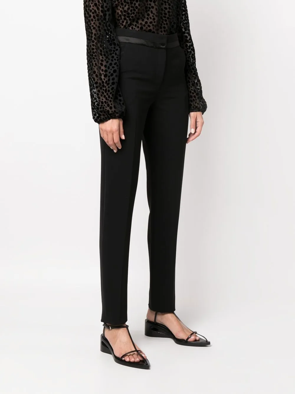 Emporio Armani highwaisted Tuxedo Trousers Farfetch