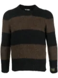 Raf Simons horizontal-stripe jumper - Black