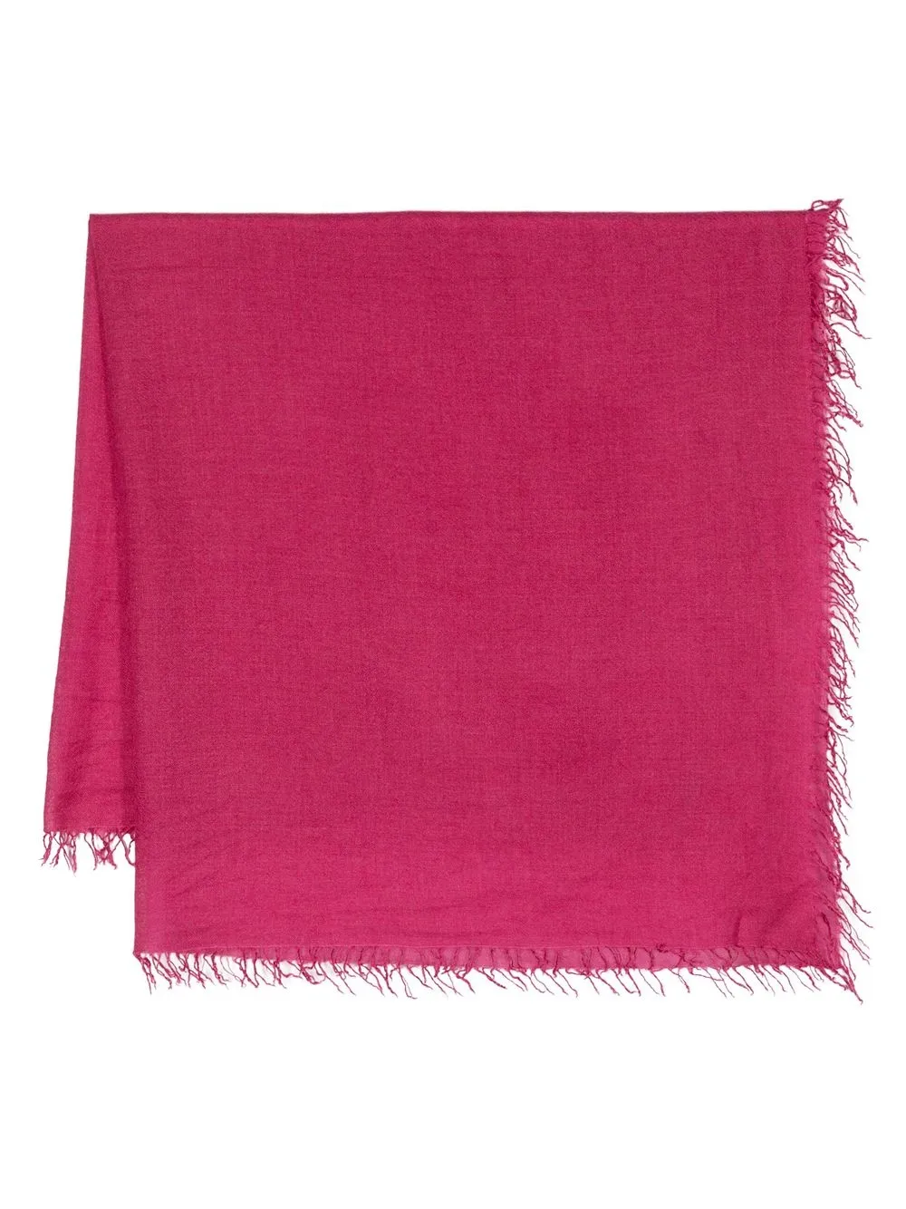 

Faliero Sarti frayed-hem fine-knit scarf - Pink