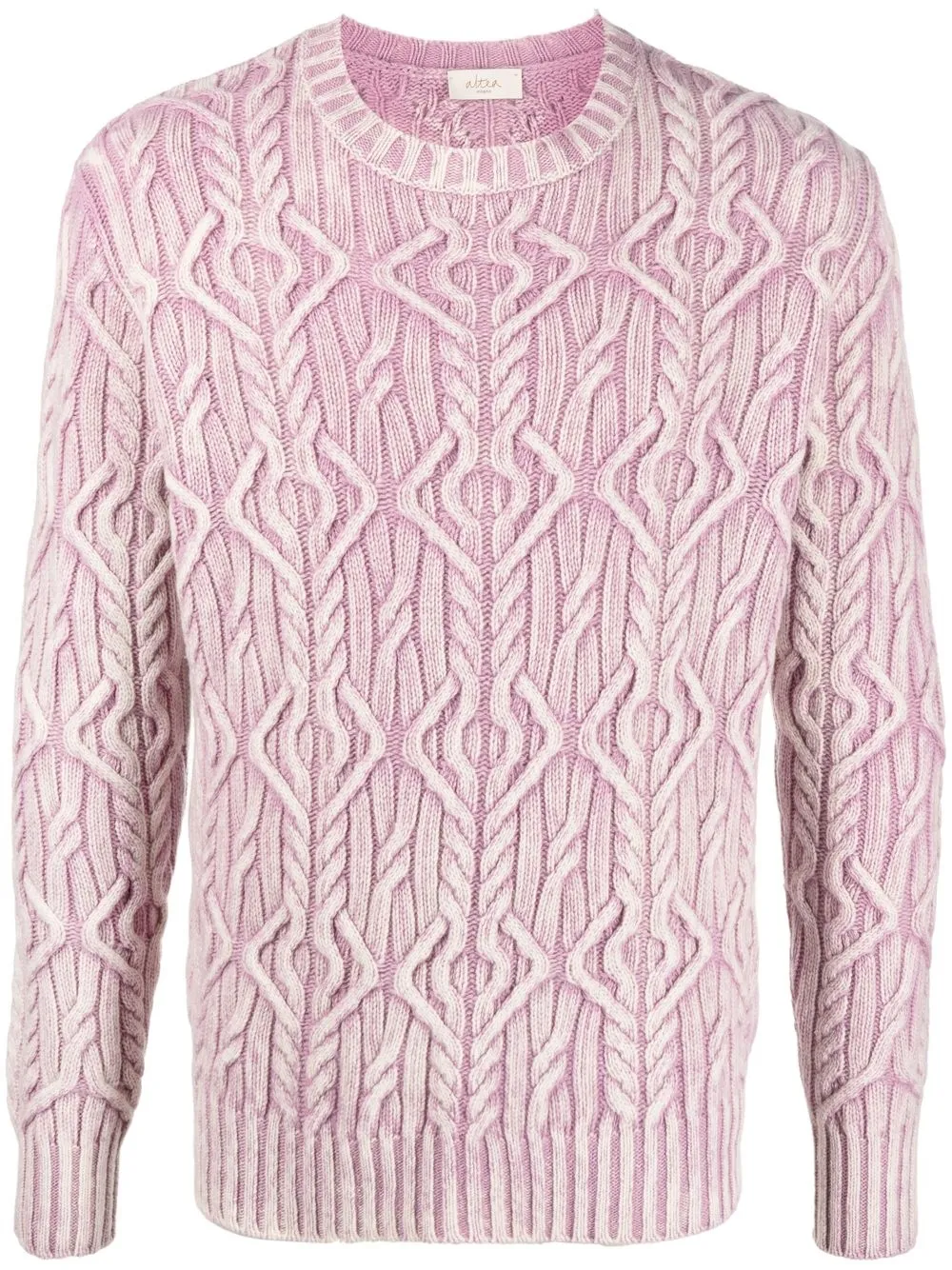 

Altea Aran-knit crew-neck jumper - Pink