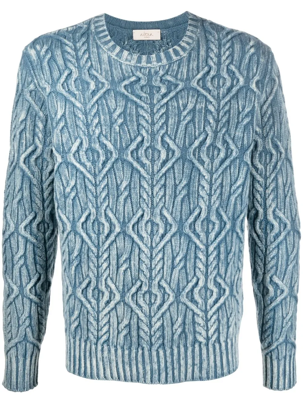 

Altea Aran-knit crew-neck jumper - Blue