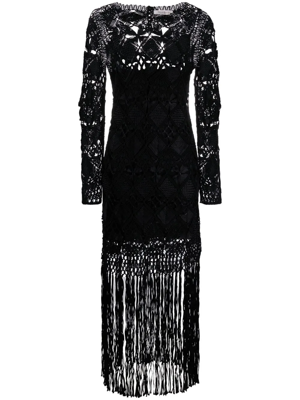 

ZIMMERMANN vestido Kaleidoscope de macramé - Negro