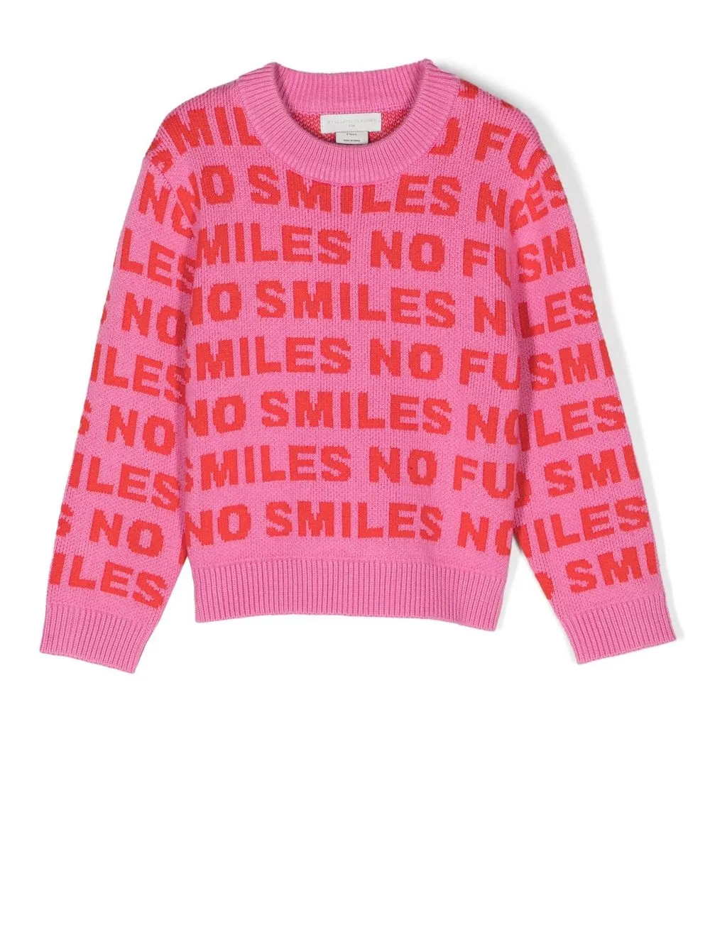 

Stella McCartney Kids suéter con eslogan estampado - Rosado