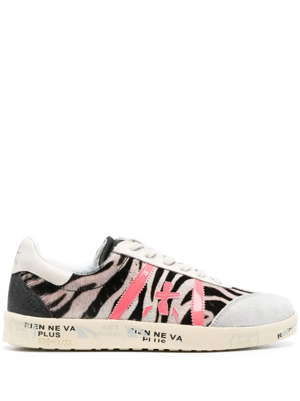 

Premiata Bonnied 5940 zebra-print sneakers - Neutrals