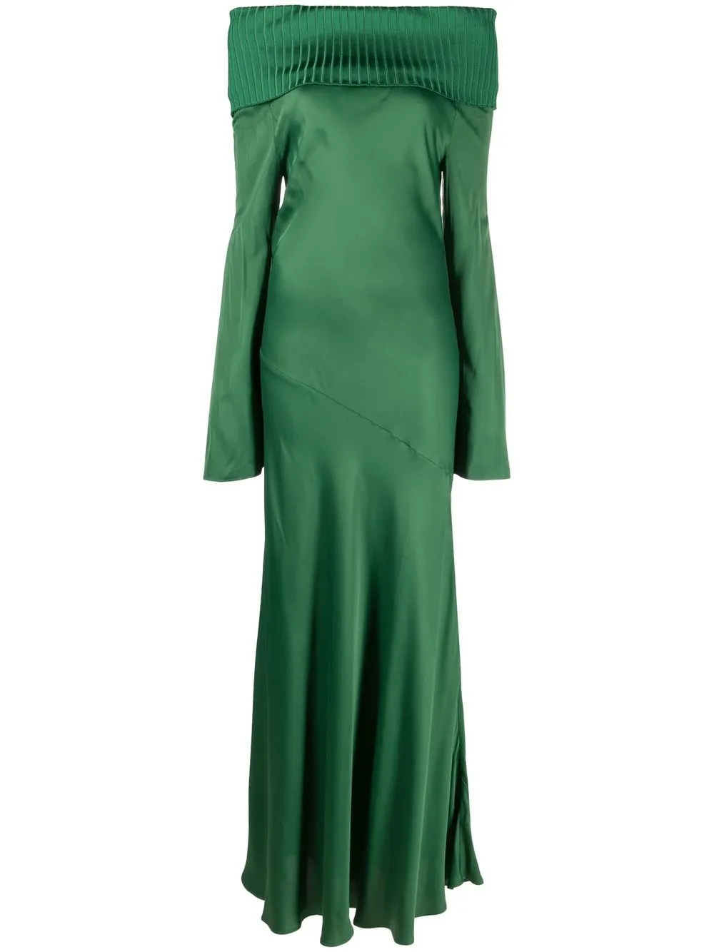 

Philosophy Di Lorenzo Serafini off-shoulder long-sleeve dress - Green