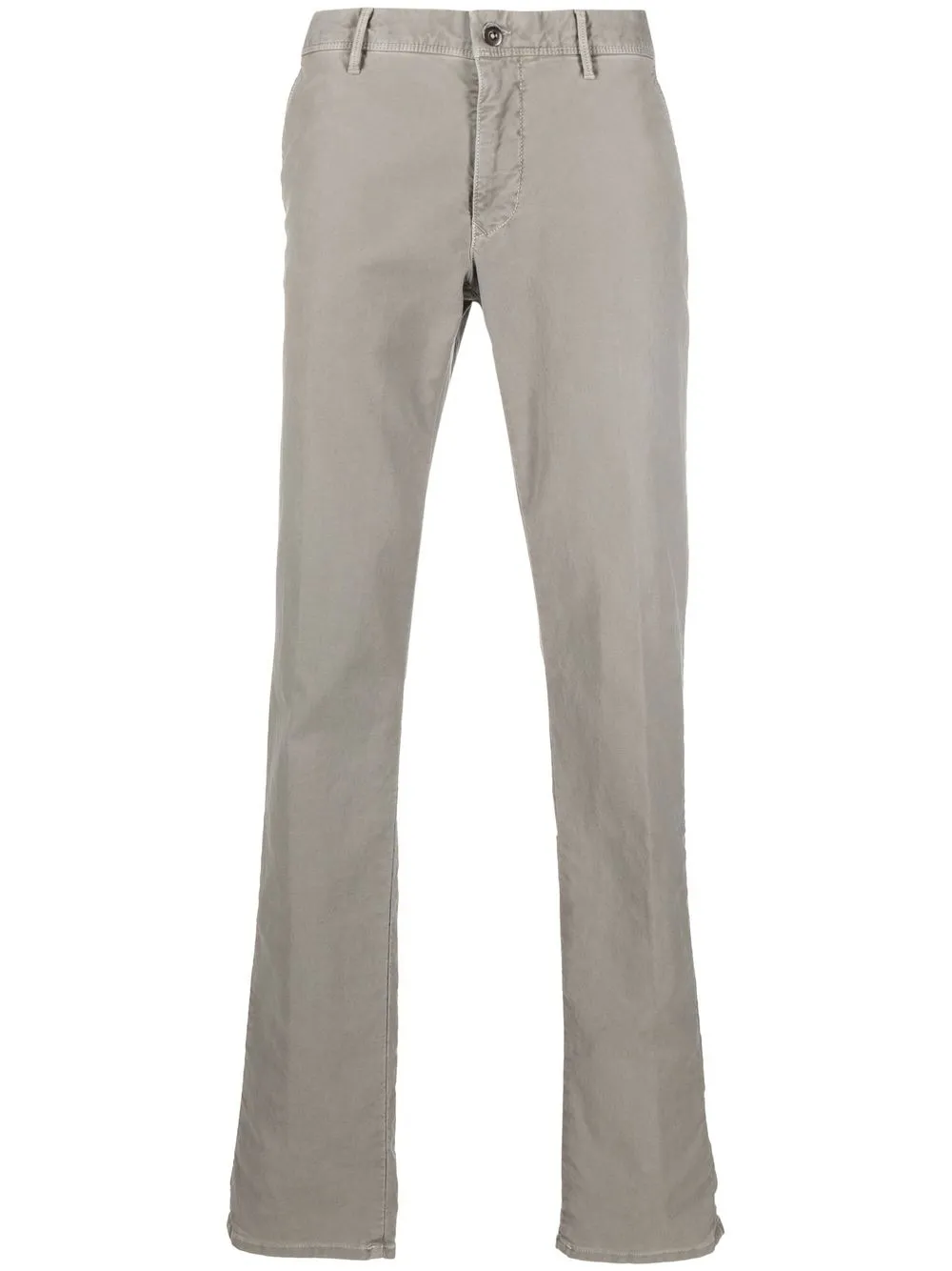 

Incotex pantalones rectos de tiro medio - Gris