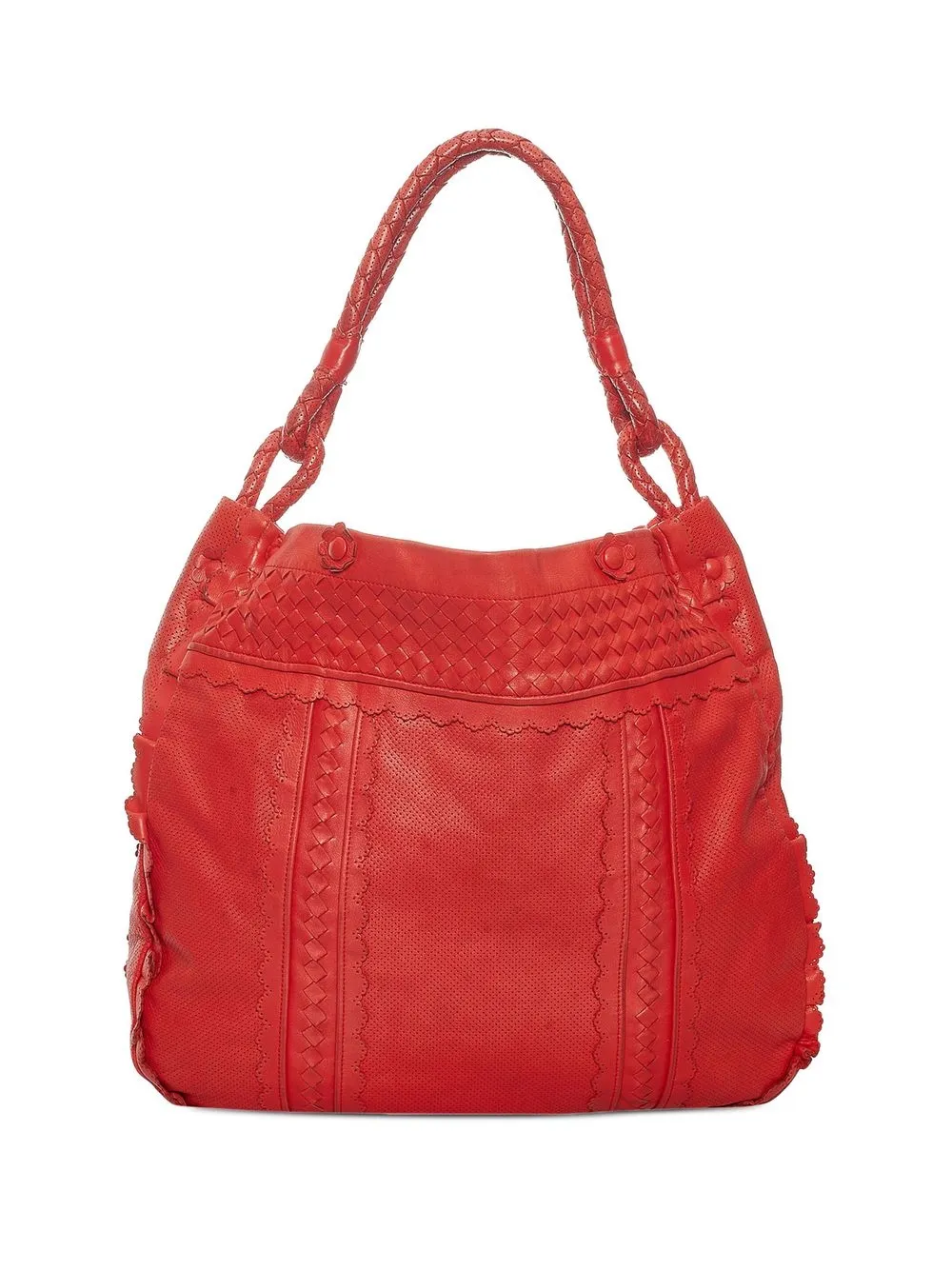 

Bottega Veneta Pre-Owned tote de tejido Intrecciato - Rojo