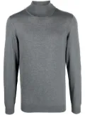 BOSS roll neck wool sweatshirt - Grey