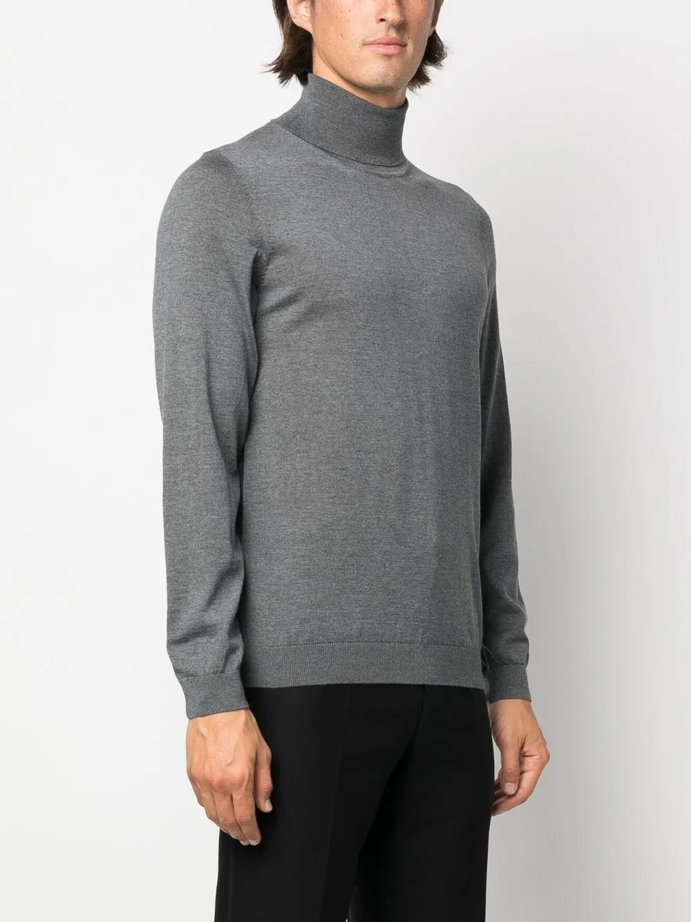 Roll Neck Wool Sweatshirt