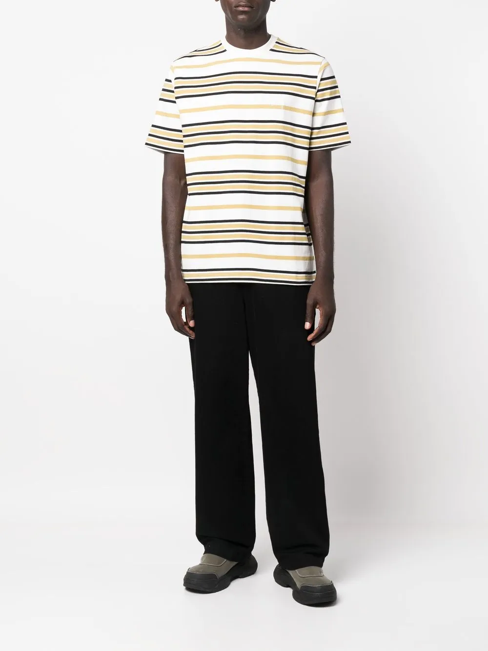 Stüssy T-shirt met geborduurd logo - Wit
