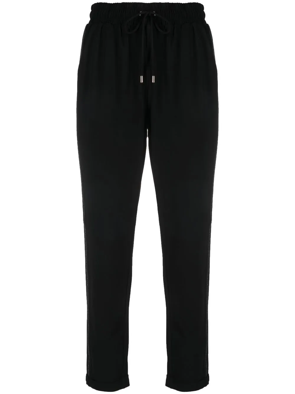 

LIU JO gem-stripe track pants - Black