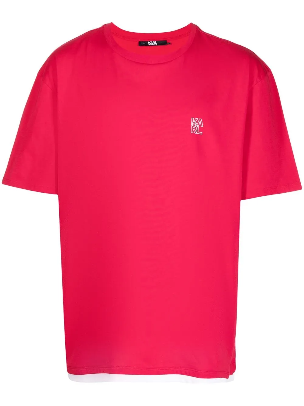 

Karl Lagerfeld logo-print T-shirt - Red