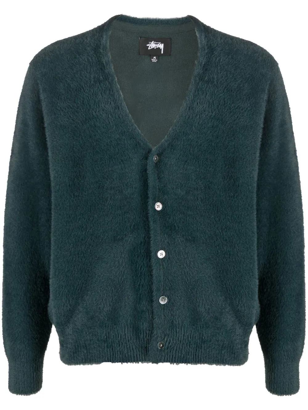 

Stüssy cárdigan tejido con cuello en V - Verde