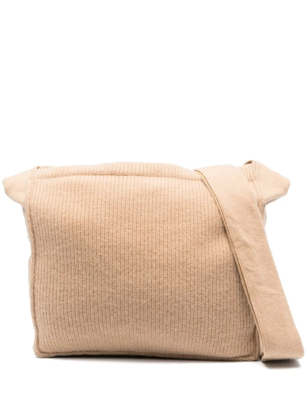 

extreme cashmere knitted cashmere crossbody bag - Neutrals