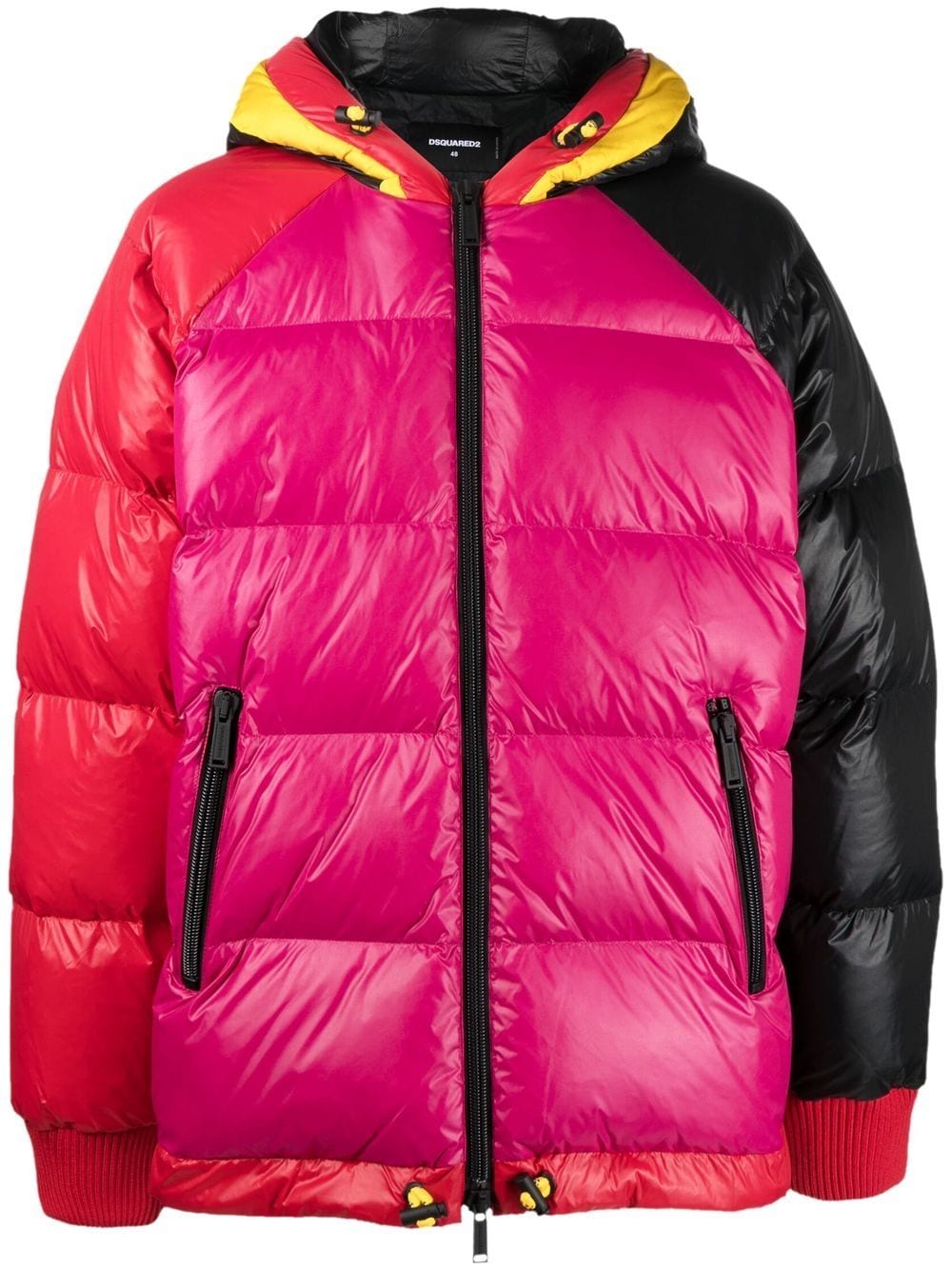 Shop Dsquared2 Kaban Logo-print Padded Jacket In Red