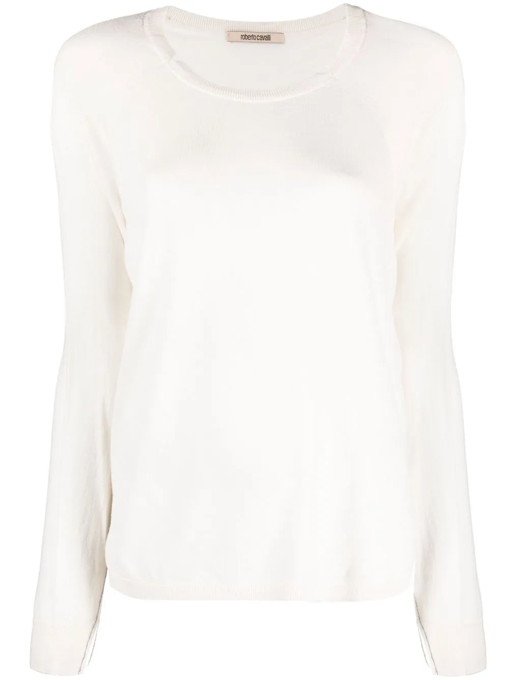 

Roberto Cavalli round-neck merino wool jumper - Neutrals