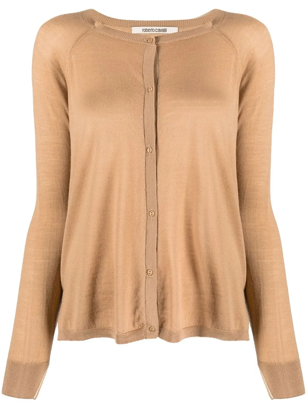 

Roberto Cavalli embroidered-logo cardigan - Neutrals