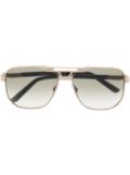 Cazal pilot-frame sunglasses - Gold