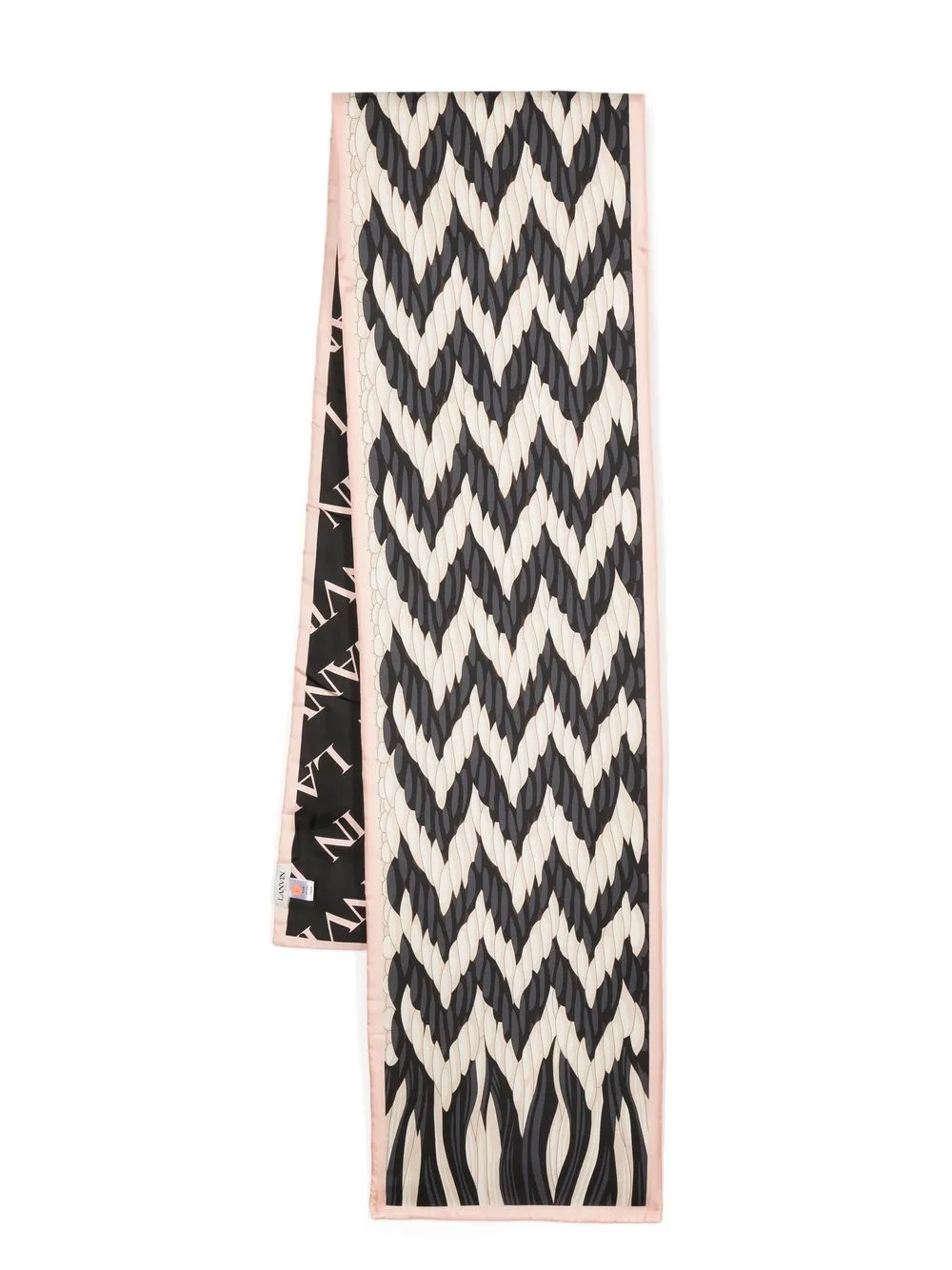 

Lanvin graphic-print silk scarf - Pink