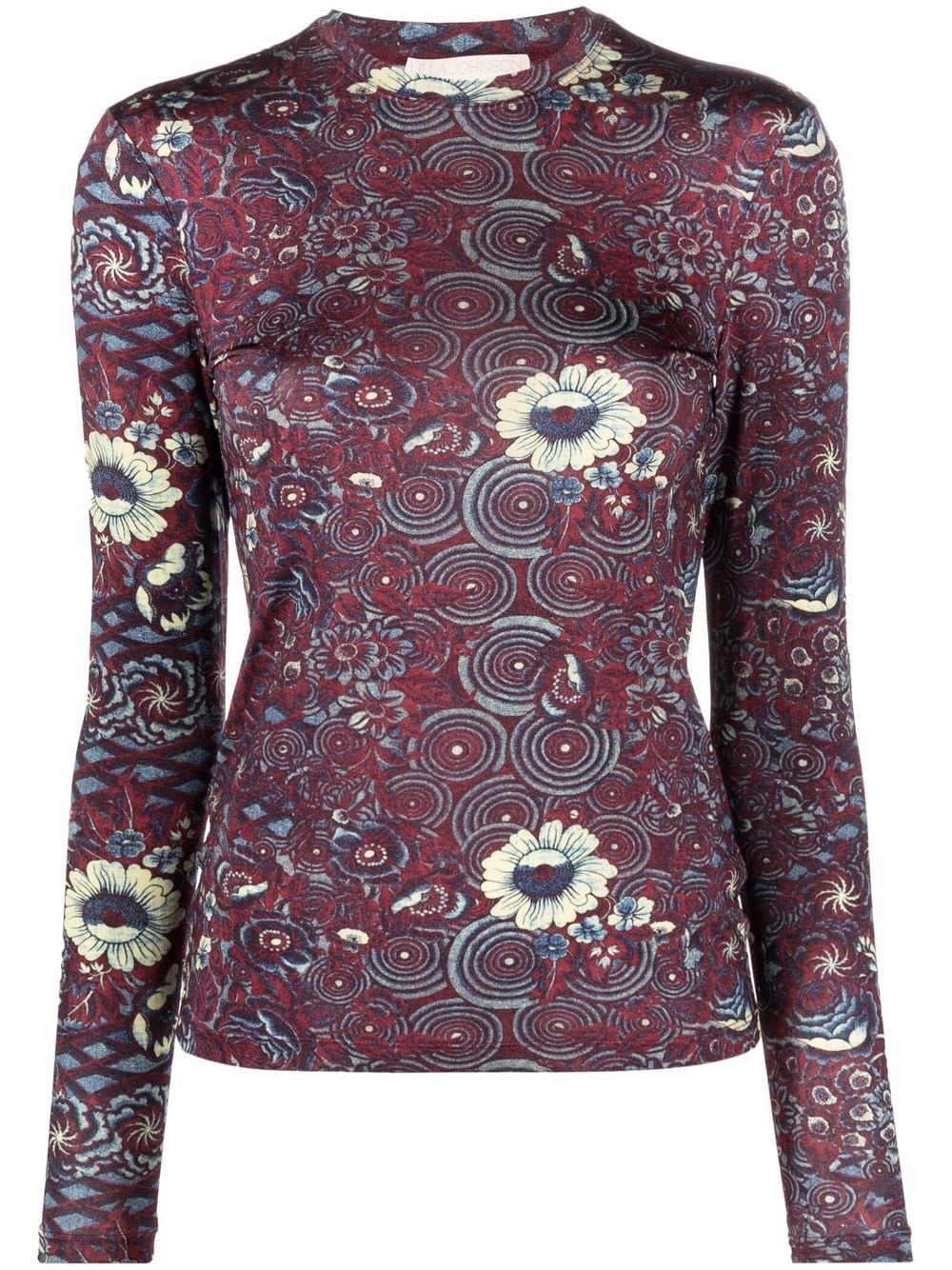 

Ulla Johnson top Eve con estampado abstracto - Rojo