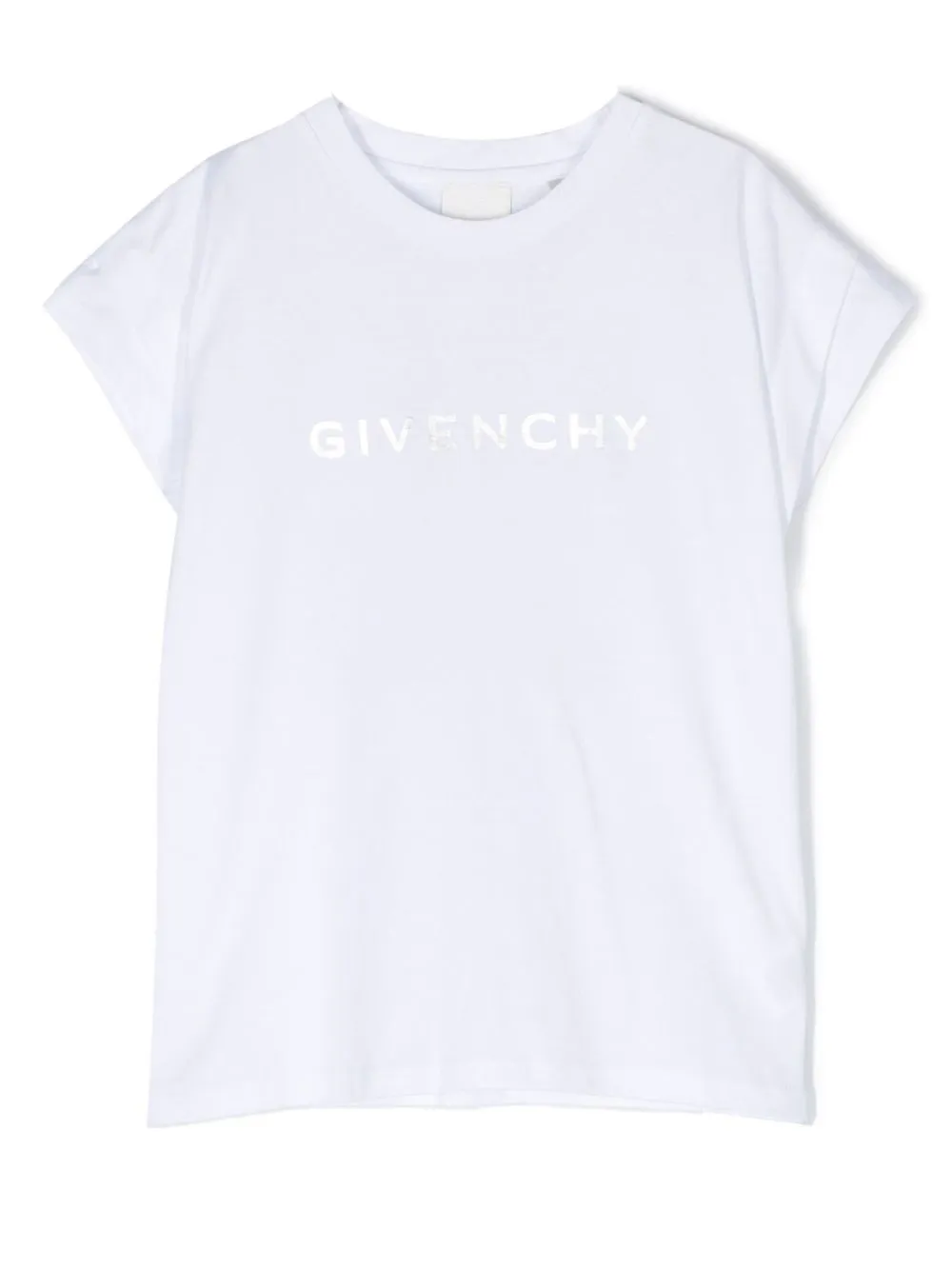 

Givenchy Kids playera con logo estampado - Blanco