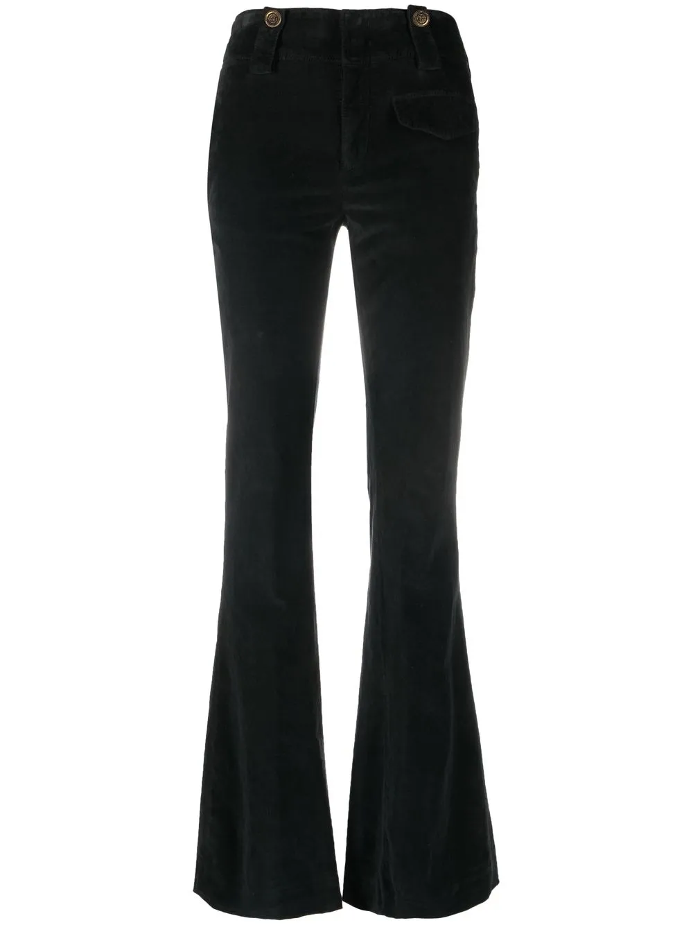 

DONDUP pantalones de terciopelo acampanados - Negro