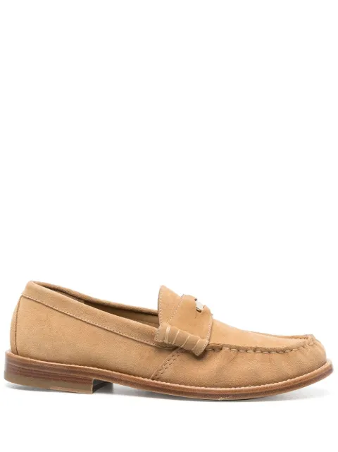 RHUDE suede penny loafers