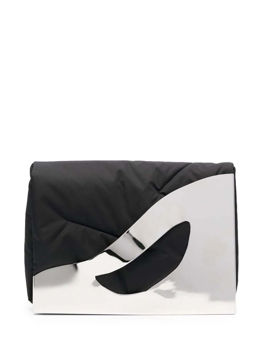 

Discord Yohji Yamamoto hardware-handle clutch bag - Black