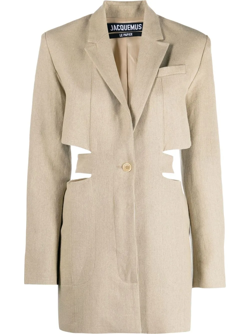 

Jacquemus cut-out blazer-style dress - Neutrals