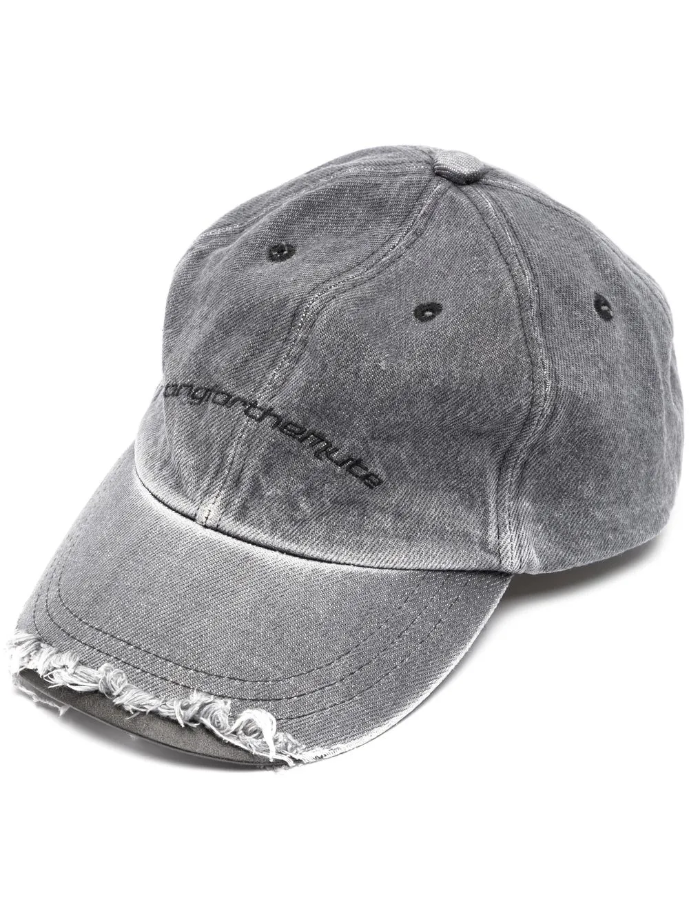 

Song For The Mute embroidered-logo distressed cap - Grey