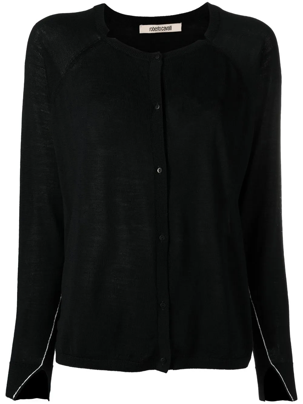 

Roberto Cavalli fine-knit merino wool cardigan - Black